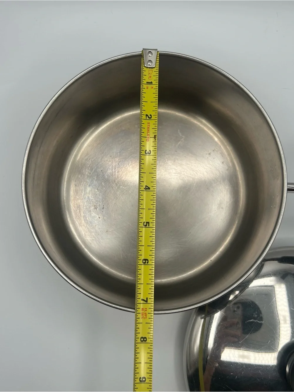 Vintage Revere Ware 1801 2 Quart Sauce Pan Pot with Lid Copper Clad USA 92f